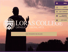 Tablet Screenshot of loras.edu
